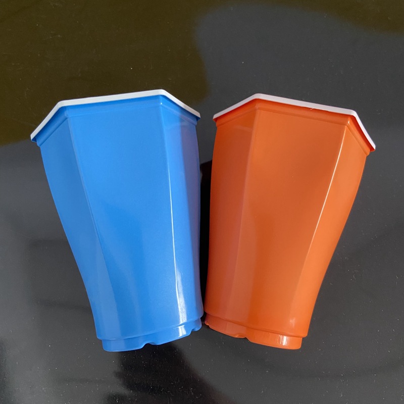 厂家供应跨境热销啤酒乒乓球塑料杯六边形啤酒杯六角啤酒游戏杯