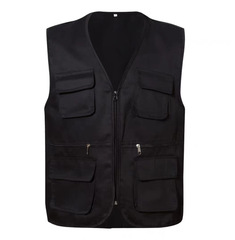 Multicolored Volunteer Vest with Pockets for Supermarket Activities, Travel, Photography, and Advertising with LOGO Printing