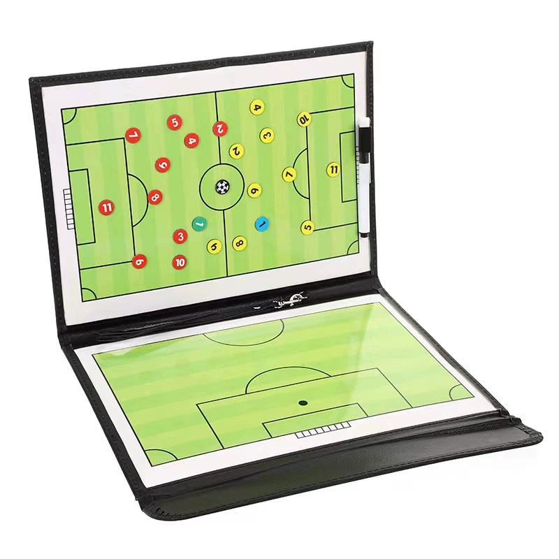 Футбольная тактическая доска, складная магнитная боевая доска, футбольная тактическая песочная доска, тренерская обучающая доска с ручкой для шахматных фигур