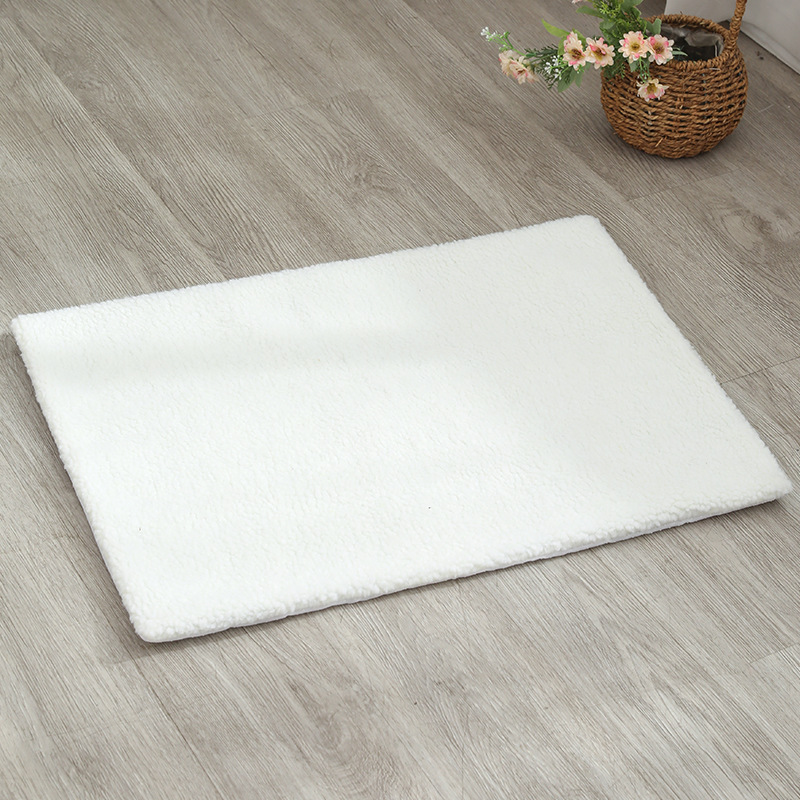 Otoño e Invierno nueva lana de cordero almohadilla de calefacción extraíble y lavable estera del animal doméstico gato cómodo dormir estera pequeña estera del animal doméstico