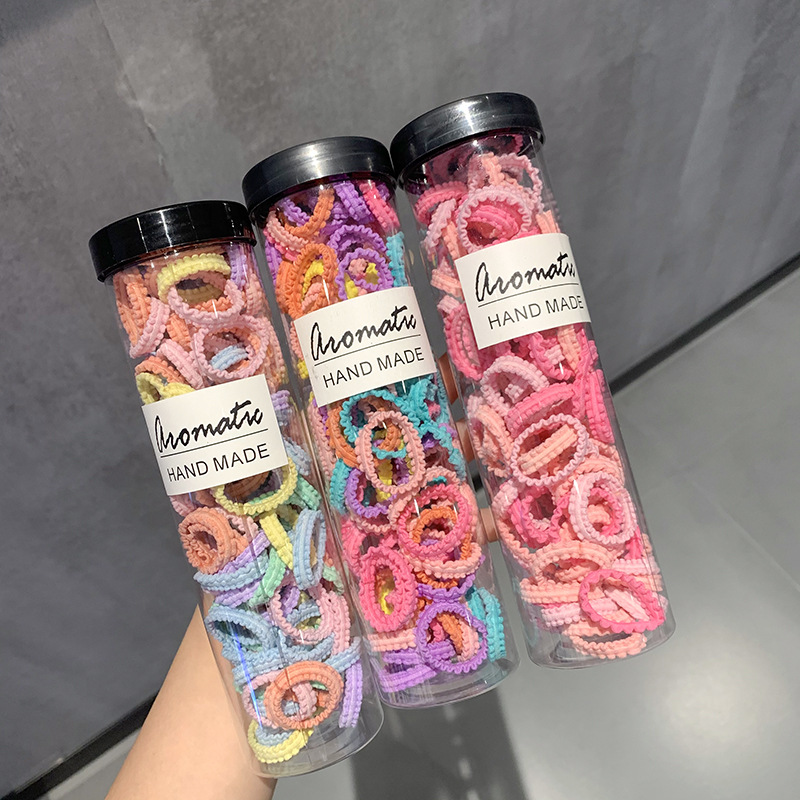 La banda de goma de los niños enlatados no duele el pelo cuerda de pelo del bebé banda de pelo de niña cuerda de pelo de alta elasticidad banda de goma cuerda de pelo de encaje