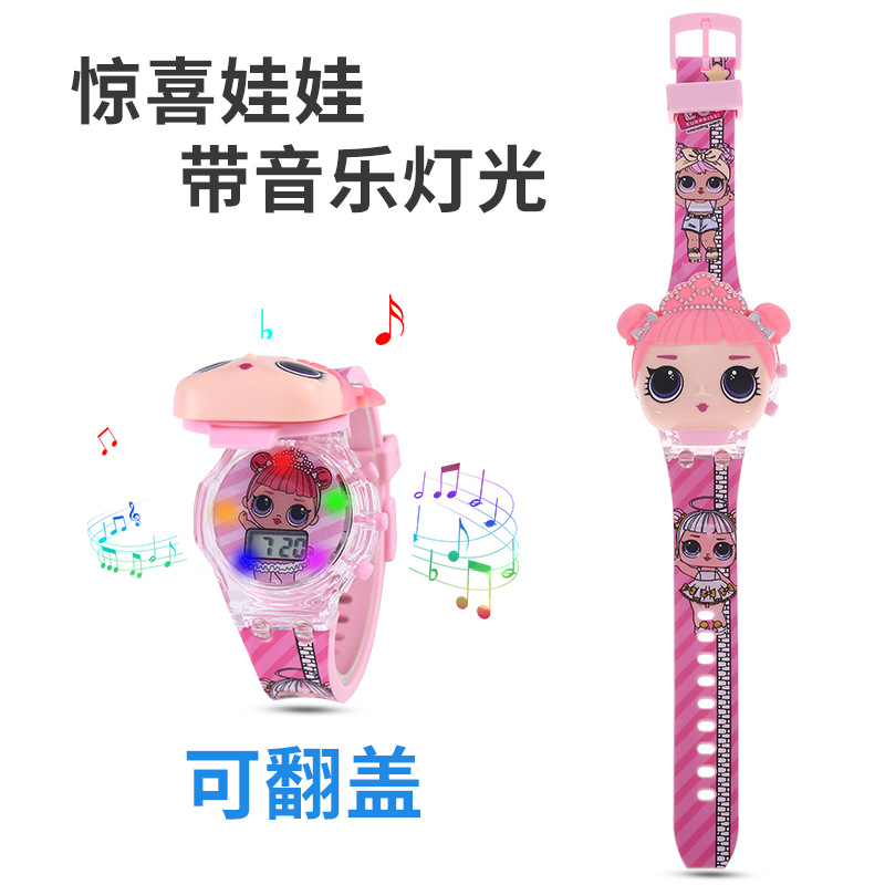 Linda chica corazón dibujos animados KT gato estudiante reloj novias regalo sanliou Hello Kitty reloj electrónico de alta apariencia