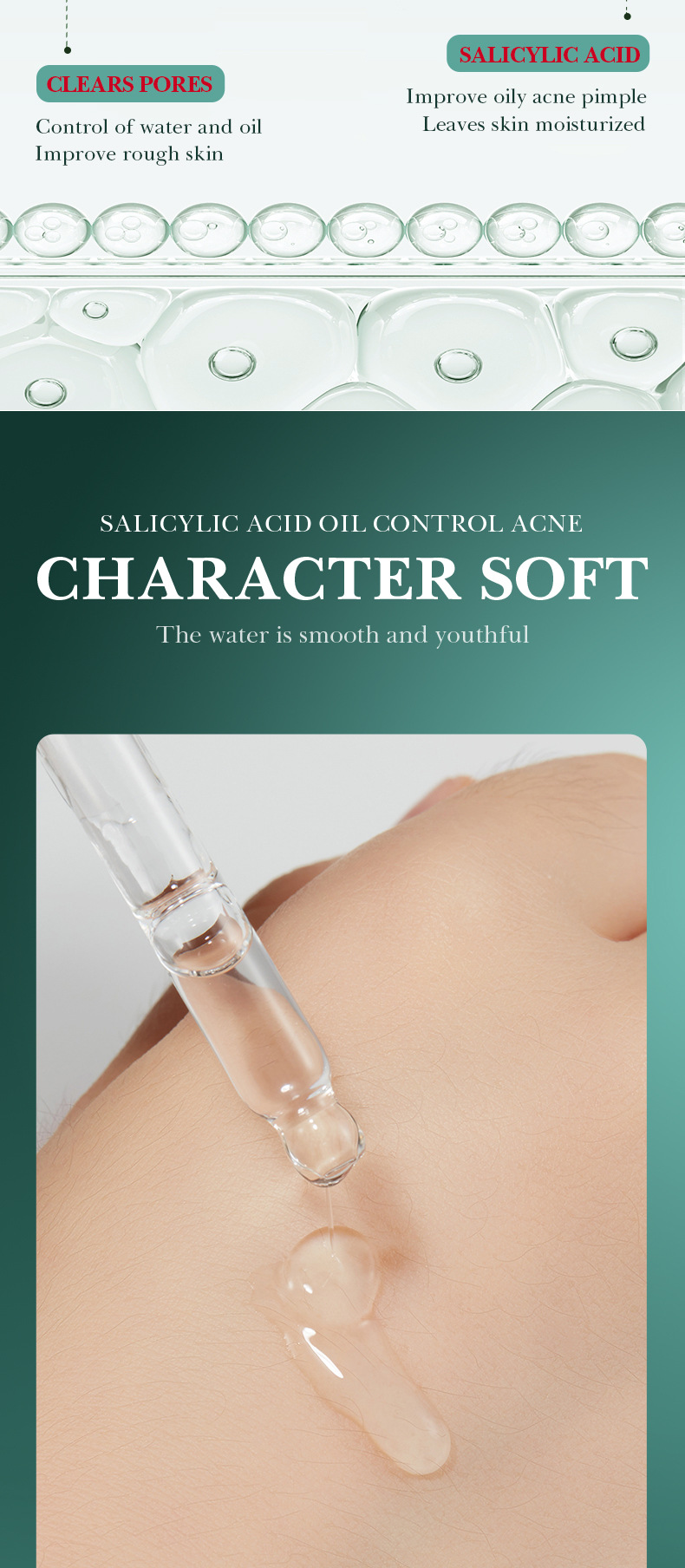 SADOER All Salicylic Acid Oil Control&Acne Removing&Repairing essence 30ml_voghion.com