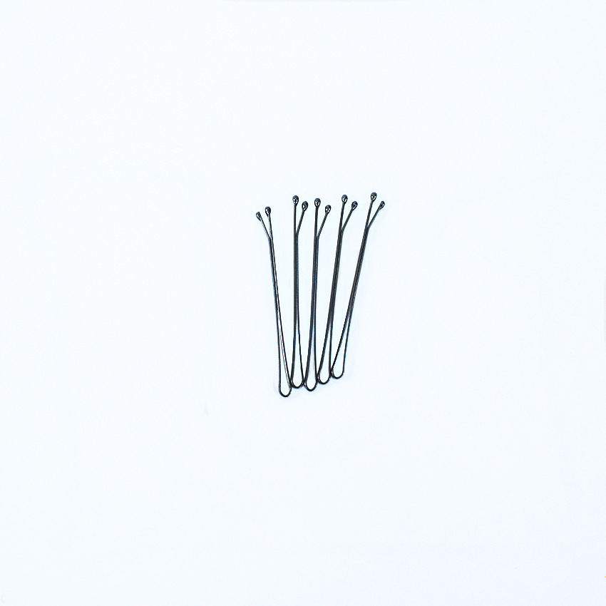 Hairpin Clip One-word Clip Simple Black Hairpin Broken Hair Small Clip Fixed Hair Headwear Women's Steel Clip U-shaped Clip