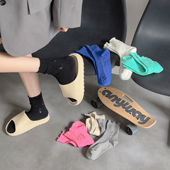 Beggar Socks Girl Fashion Summer Pure Cotton Ins Trendy Hole Broken Couple Stacked Personality Mid-Calf Socks