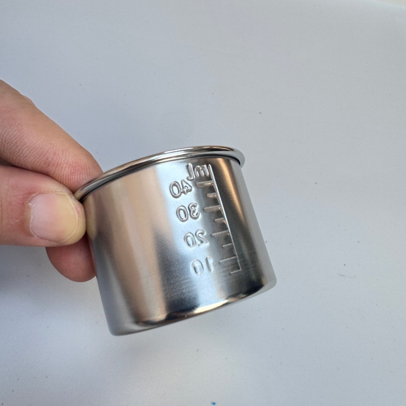 304不锈钢服药杯小药杯带刻度40mL送药杯医院药液量杯碘伏杯