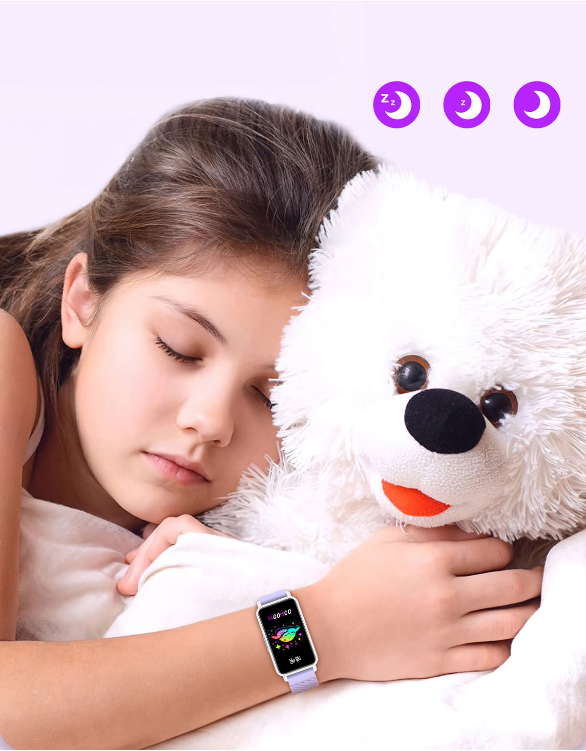 G02 Smart Bracelet S90 Upgraded model Heart rate and blood Pressure alarm message reminder Waterproof children's sports bracelet manufacturer Item Picture