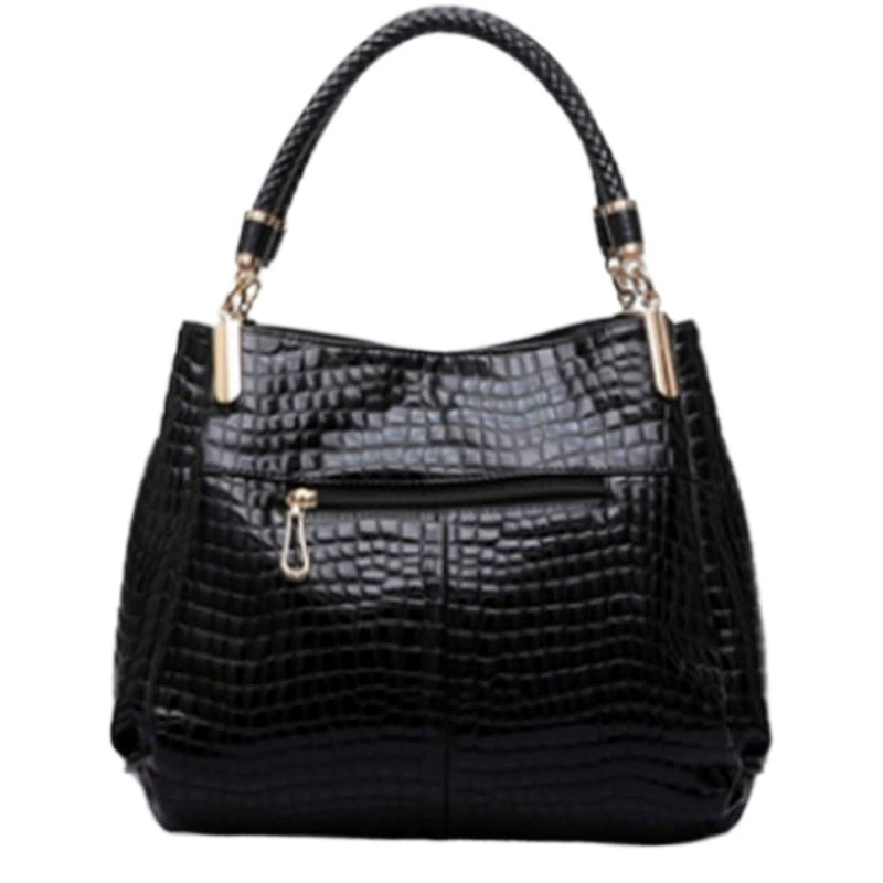 Универсальная классическая женская сумка в европейском и американском стиле, модная ретро-сумка с узором под крокодила и камень, сумка через плечо.