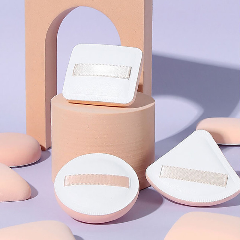 マシュマロのクッションのパフの超柔らかい三角の円形の四角形のスポンジのパフのファンデーションの専用は粉を食べません。|undefined