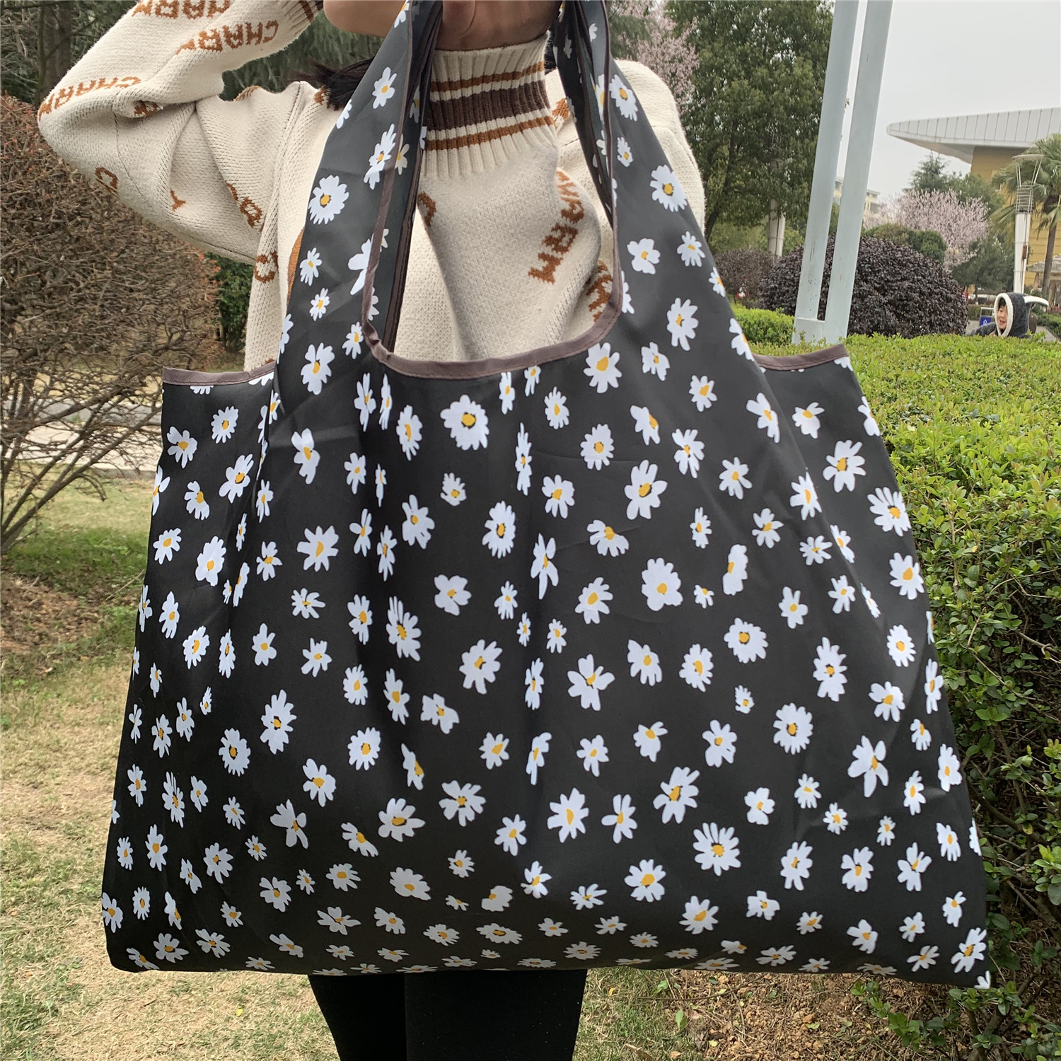 52g Weight 1 Piece Quantity Oxford Cloth Material Printing, Cartoon Pattern New Style Style New Style Printing Cartoon Oxford Cloth Shopping Bags 9