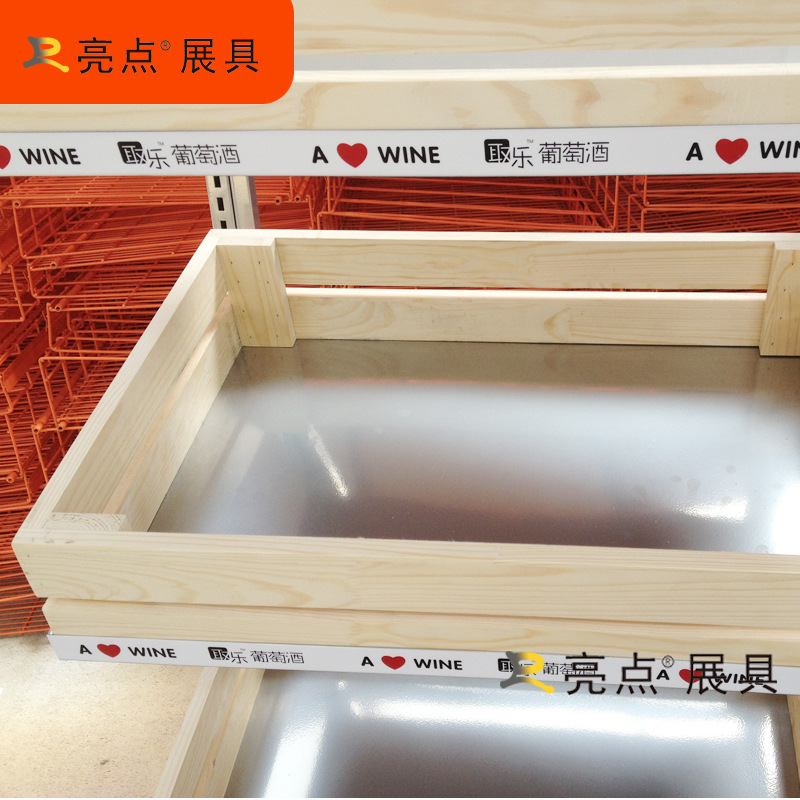 长期加工定期制作出口酒类展示架 木质红酒展架  红酒展柜sy100