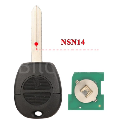 Suitable for 2-Button Nissan Car Keys - nsn14-shoulderless
