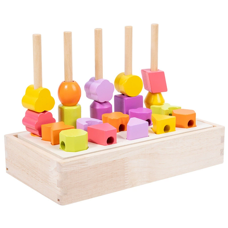 Geometric constructor with beads, intellectual cognitive toy, early education, training