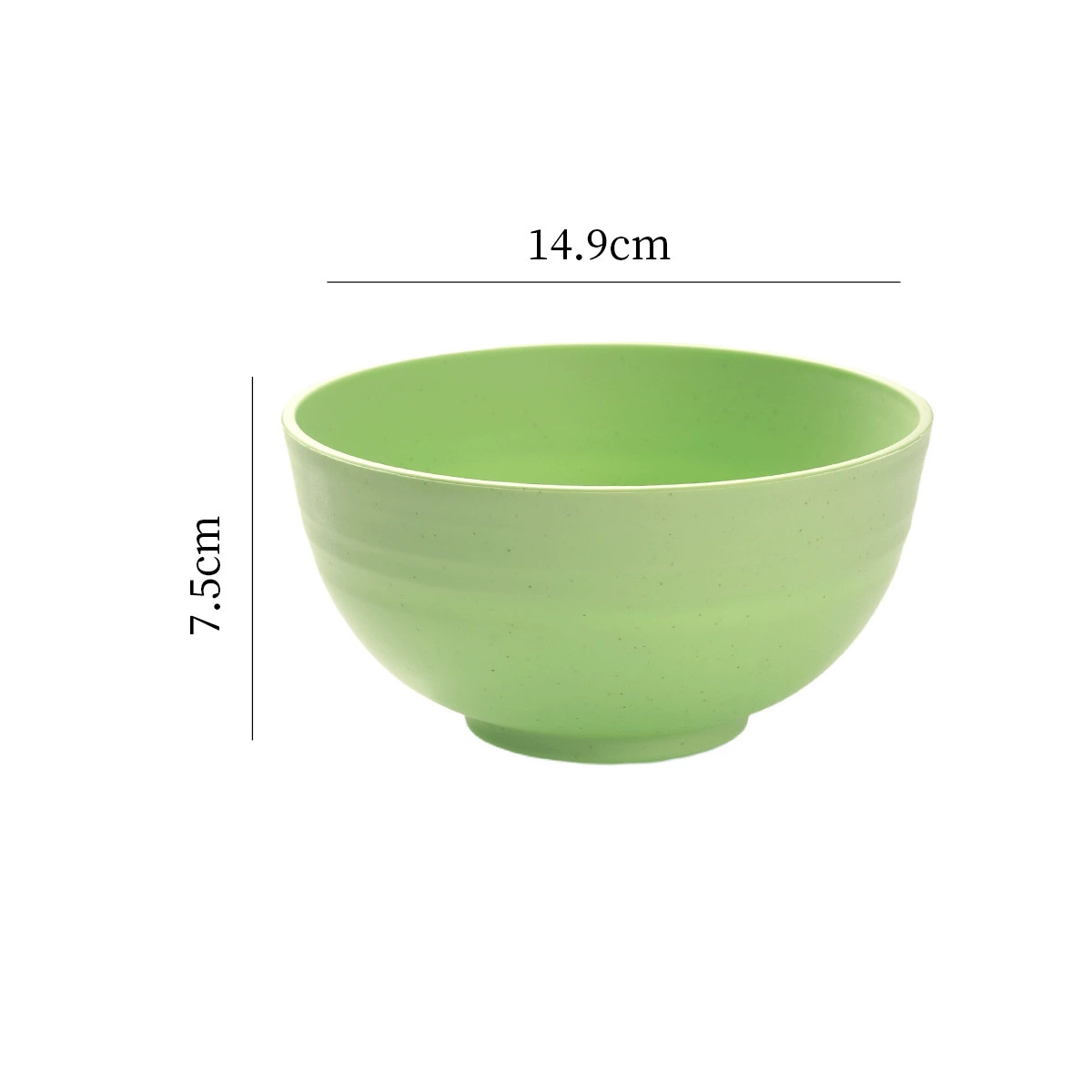 Wheat Straw Bowl Set, Nordic Style, 12/13.5/15 cm, Lightweight Stackable Kitchen Bowls