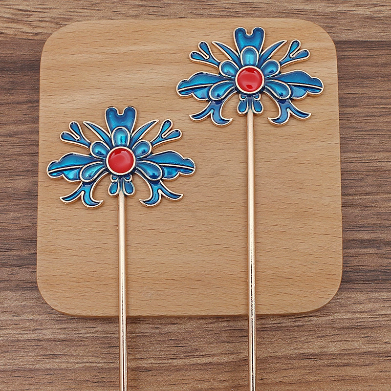  DIY ancient style Hanfu accessories tassel step shark new alloy hair stick (12556)