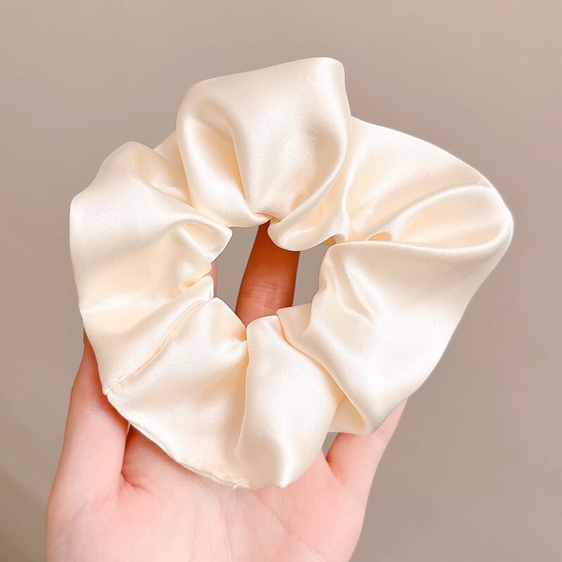 韩系春夏蝴蝶结大肠发圈女款蕾丝碎花头绳粉色方巾大号发饰|undefined