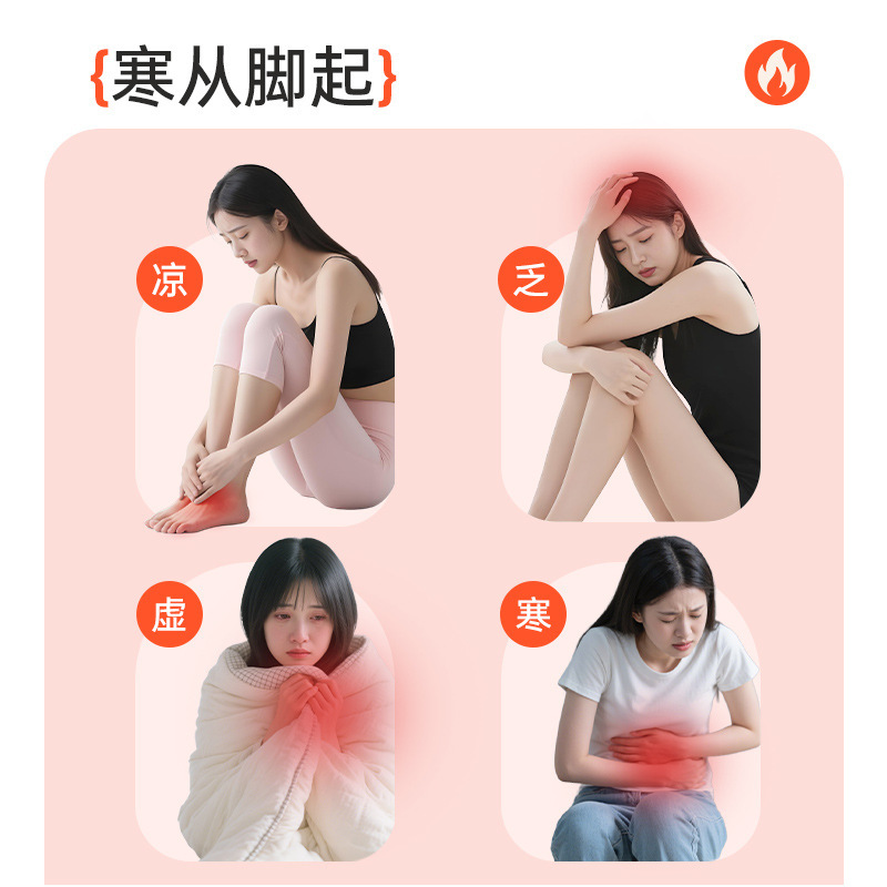 批发蒸汽脚踝贴 三阴交热敷艾草暖贴自发热蒸汽足贴暖身艾灸贴|undefined