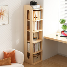 实木书架简易书柜儿童卧室一体墙角储物柜家用墙边客厅落地置物架