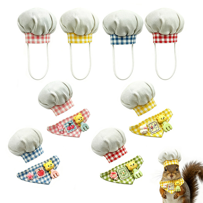 Cross-Border Hamster Clothing, Golden Hamster, Squirrel, Lizard, Parrot, Outdoor Transformation Outfit, Hat and Bib Set Cross-Border Hamster Clothing, Golden Hamster, Squirrel, Lizard, Parrot, Outdoor Transformation Outfit, Hat and Bib Set