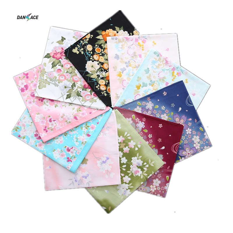 43cm Cotton Women's Printed Handkerchief Cotton High-grade Japanese-style Handkerchief Japanese-Korean-style Wrapping Towel Wipe Handkerchief Square 43cm Cotton Women's Printed Handkerchief Cotton High-grade Japanese-style Handkerchief Japanese-Korean-style Wrapping Towel Wipe Handkerchief Square