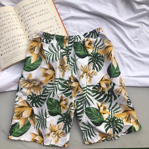 Beach pants for men, summer casual ice silk five-pocket pants, thin men's beach pants for walking