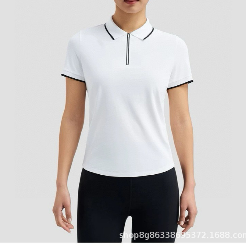 Cross-border 26 Summer New Trendy Brand D-brand Same Style Quick-drying Breathable Polo Shirt Casual Sports Fashionable Versatile Women's Shirt