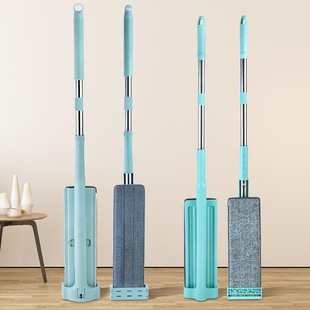 Simple Household Hand-Free Washable Lazy Flat Mop Wet and Dry Dual-Use Rotatable Mop Artifact Easy Cleaning Mop