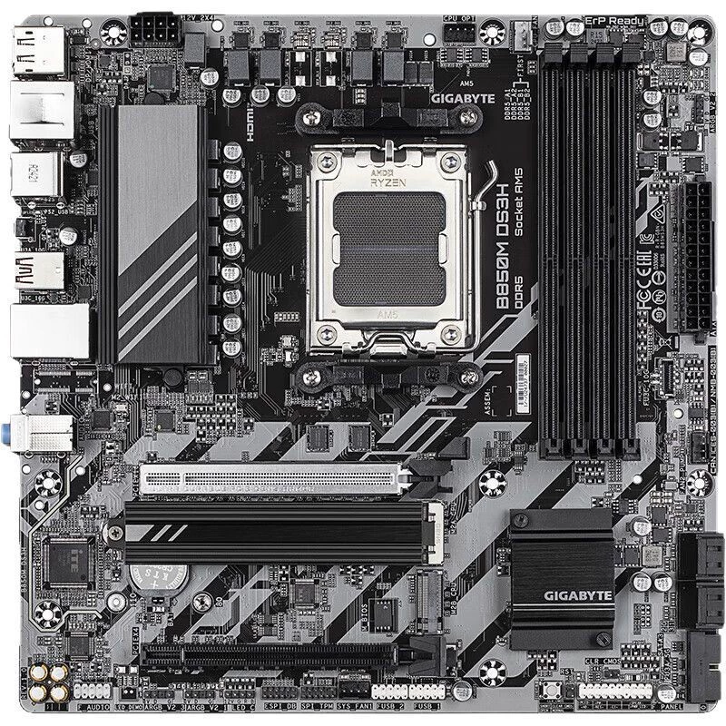 Материнская плата (Gigabyte) B850M DS3H, DDR5, Socket AM5, micro‑ATX