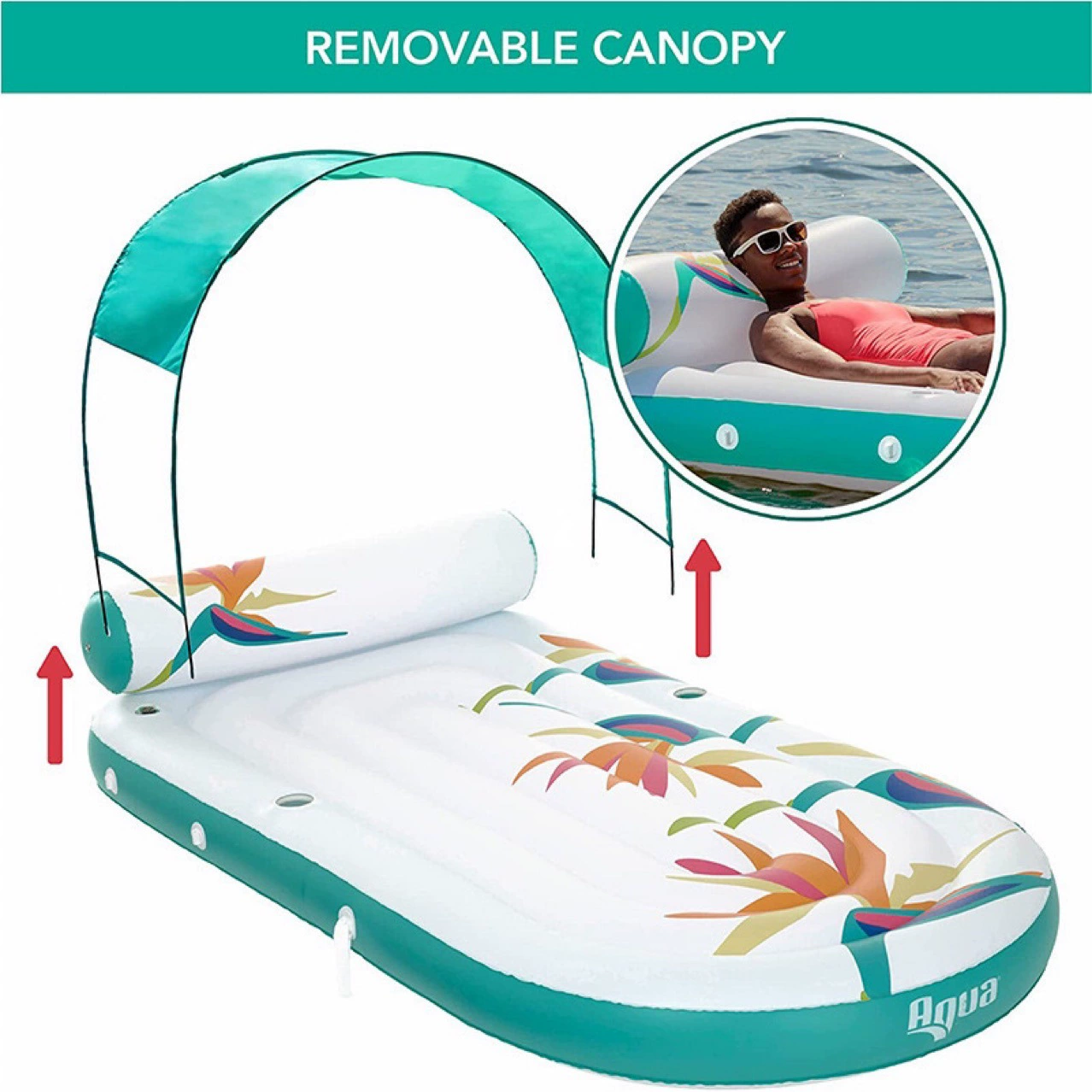 Надувной козырек для взрослых плавающий коврик для воды