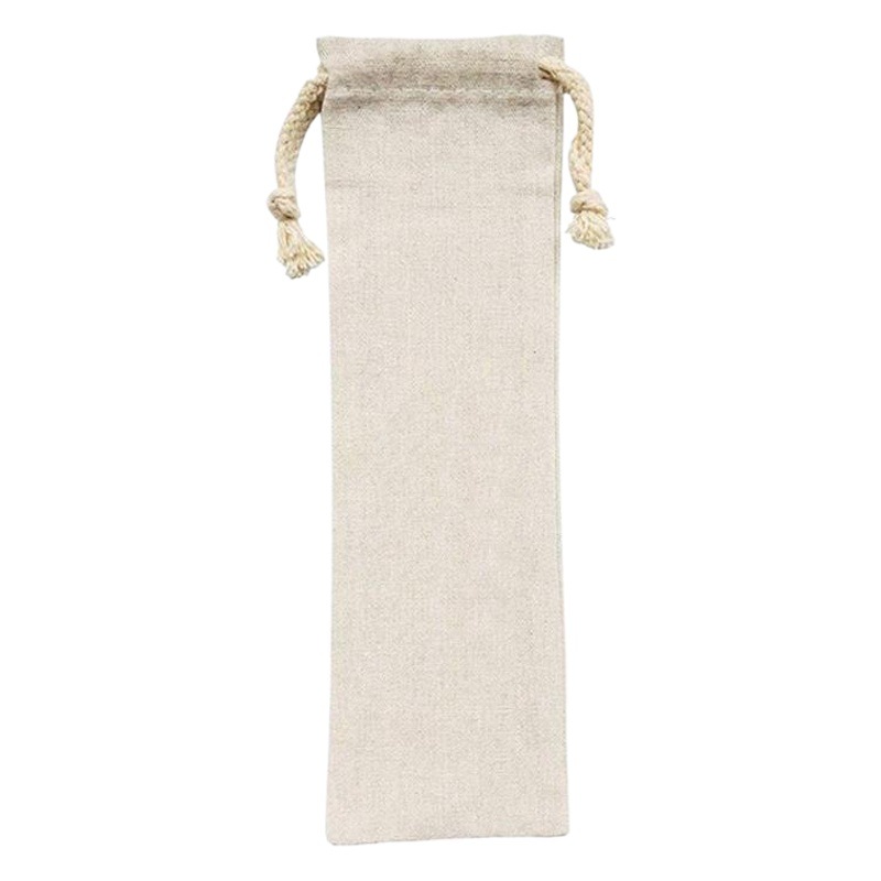 Amazon transfronterizo cuchillo de bambú, tenedor y cuchara vajilla de paja de bambú paja de acero inoxidable traje de regalo vajilla bolsa catering