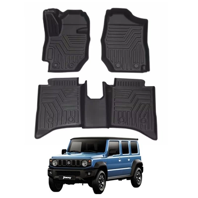 Suitable for 5-Door 2023 New Suzuki Jimny Left-Hand Drive at Tpe All-Inclusive 3D Floor Mats Jc74 Jb74Xl (Universal Foot Pad) - left-rudder-black
