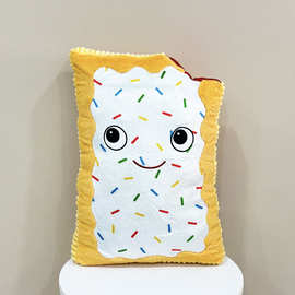 新品Valentine's Day Toaster Pastry Plush情人节饼干玩偶公