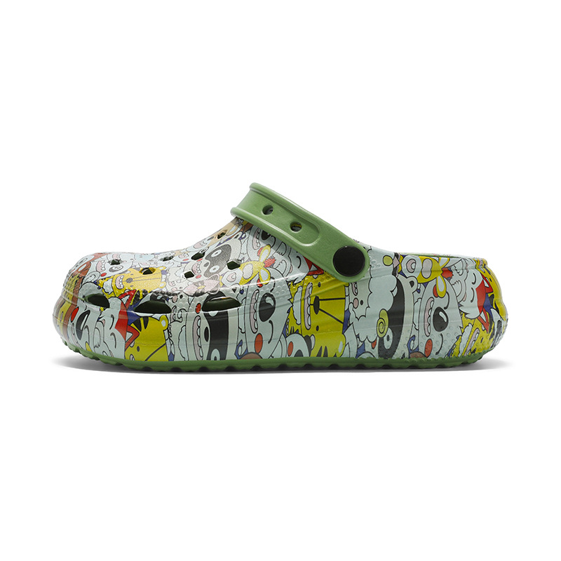 Zapatillas para niños, dibujos animados de verano, ligero, pisando mierda, zapatos con agujeros para niños y niñas