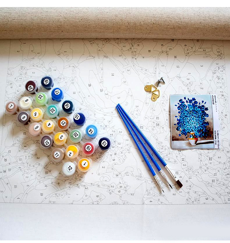 桃花月亮 Oil Painting Image 2