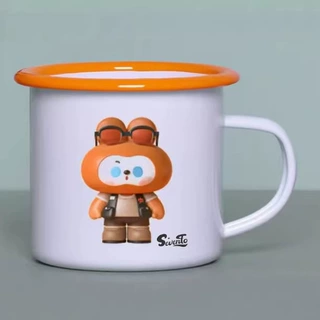 搪瓷杯定制高级感陶瓷简约礼品幼儿园伴手礼通用来图logo马克杯