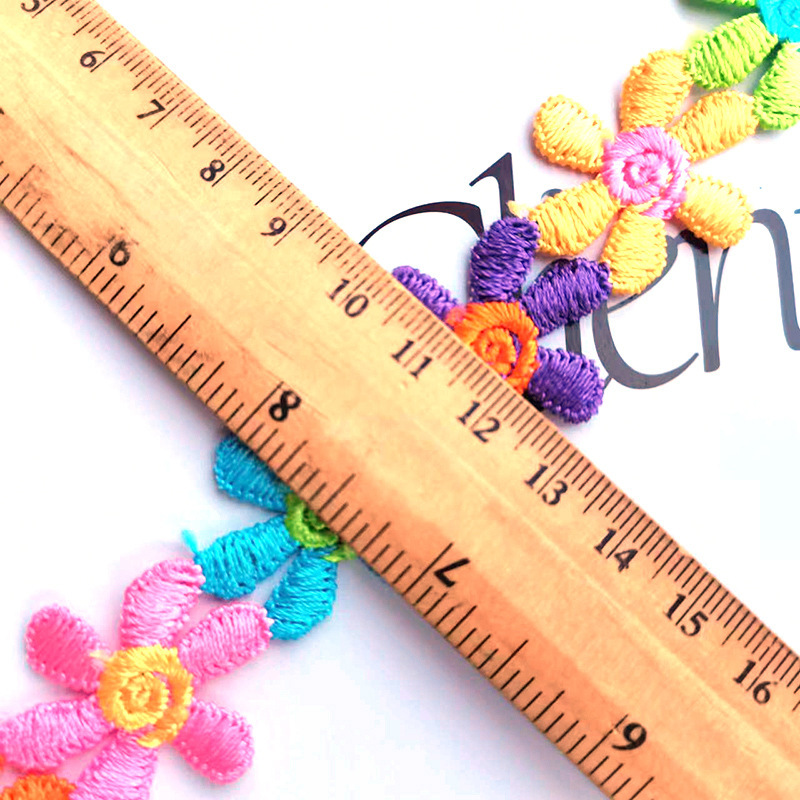 韓国版はよく売れています。2.5cm 6色8弁の水溶レースの刺繍レースの頭飾りのアクセサリーの花diyステッカーです。|undefined