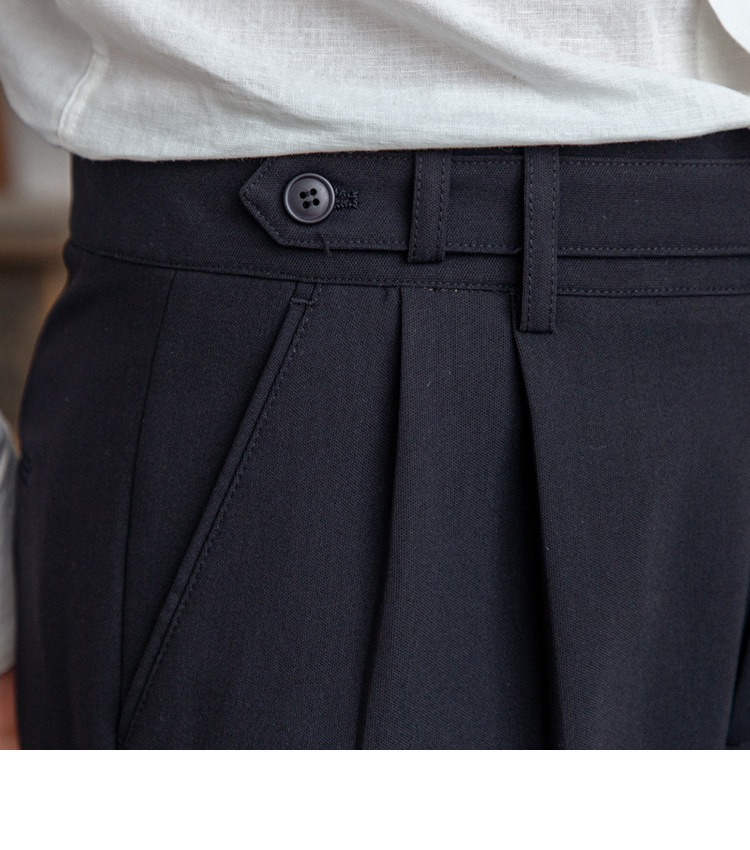 British Men's Anti-wrinkle Suit Pants - Versatile Retro Trousers_voghion.com