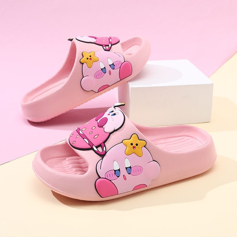 Children's Slippers, Girls' Slippers, Non-Slip Soft-Soled Slippers for Girls, Bathing, Home, Anti-Odor, Indoor, Baby Girl, Kirby Children's Slippers, Girls' Slippers, Non-Slip Soft-Soled Slippers for Girls, Bathing, Home, Anti-Odor, Indoor, Baby Girl, Kirby