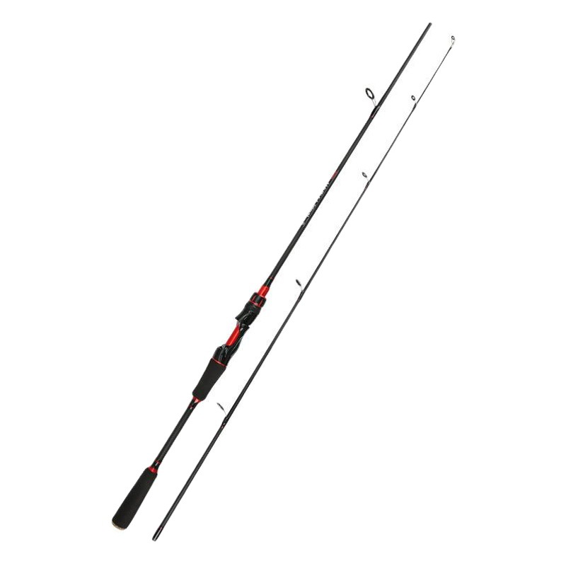 Carbono Luya varilla transfronteriza negro 1,8 m 2,1 m 2,4 m pistola mango recto mango ML engranaje de pesca enchufe conjunta Luya varilla