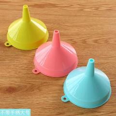 Kitchen plastic large liquid funnel, colorful multi-functional wine jug soy sauce divider funnel
