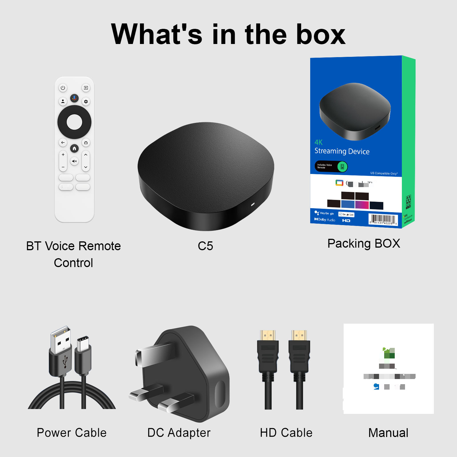 Caja de televisión de comercio exterior 4K HD 5G reproductor de red de voz de doble banda WIFI6 Android TVBOX exclusivo transfronterizo