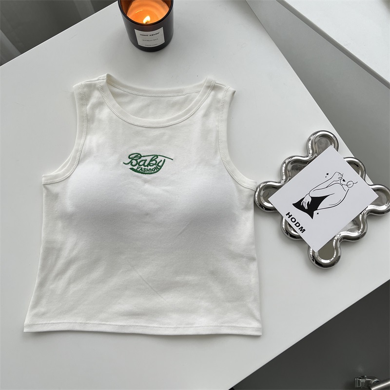 Primavera y verano sin costuras chica caliente que toca fondo chaleco Ropa exterior de mujer con almohadilla en el pecho envuelto en el pecho sin anillo de acero chaleco anti-exposición ropa interior