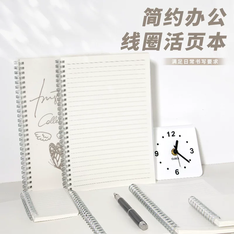 PP coil notebook, spiral-bound A5/B5/A7, PP cover, lined/square/blank inner pages