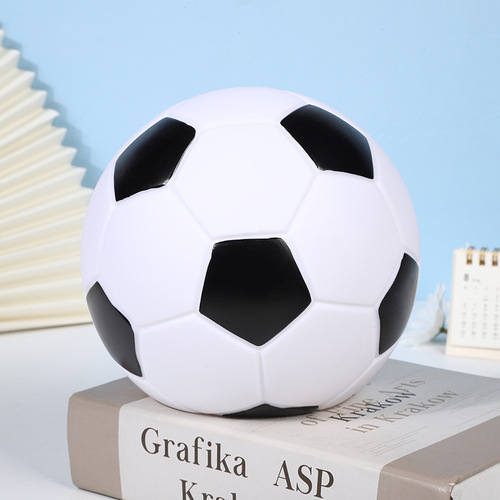 Creative sport-style basketball and soccer coin bank, minimalist casual desktop decor craft money bank