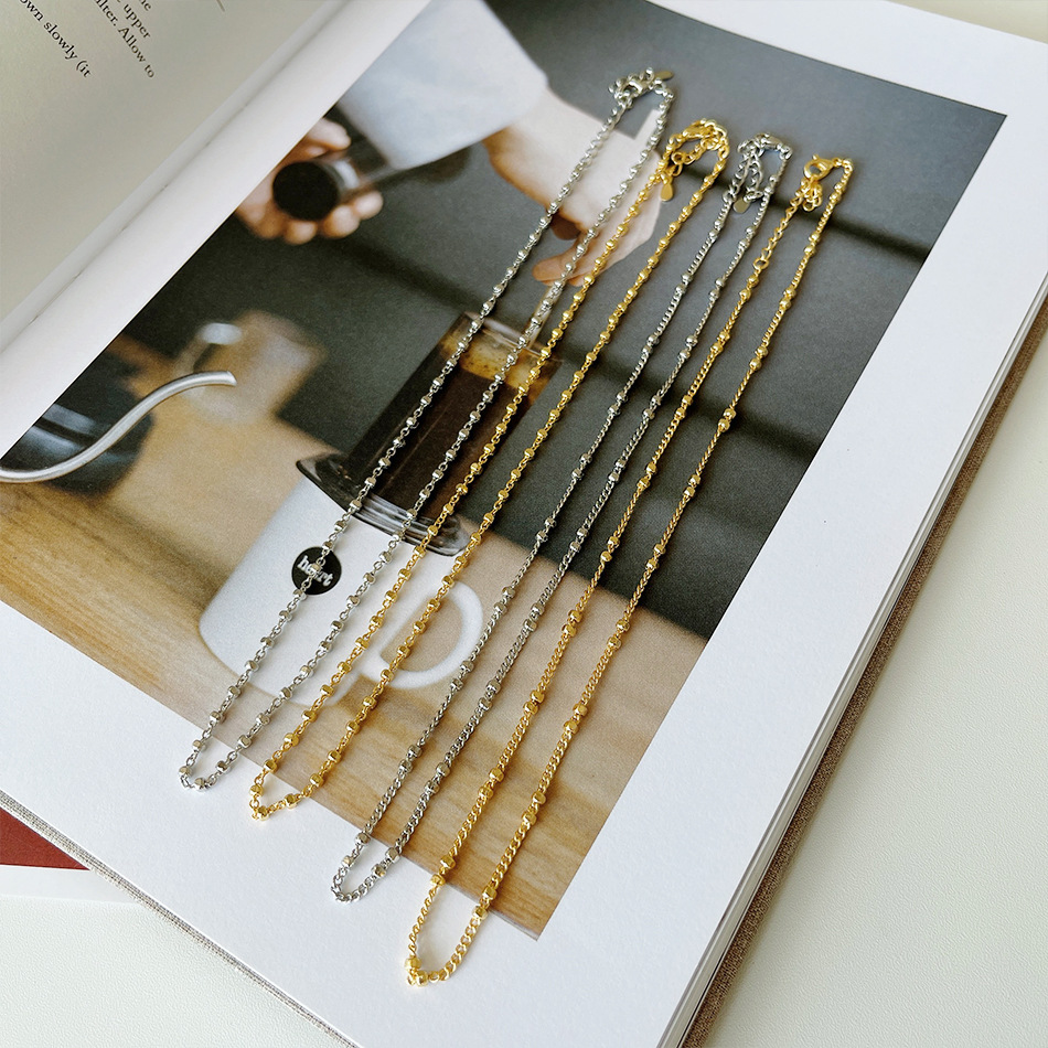 Fashion Solid Color Copper Necklace 1 Piece