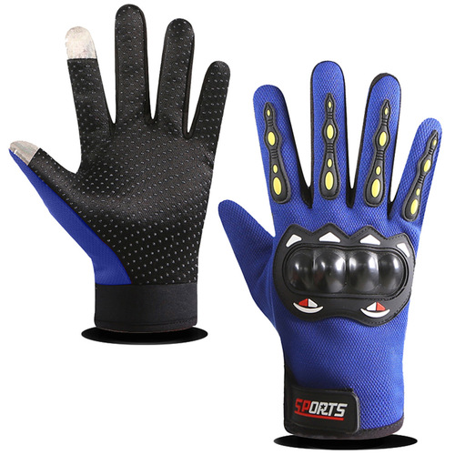 Cycling gloves for men, motorcycle riders, non-slip protection, long fingers, outdoor mountaineering, wear-resistant, touch screen fitness training