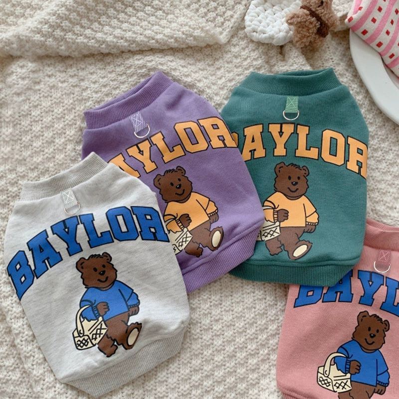 Большая собака домашнее животное одевается осенью и зимой