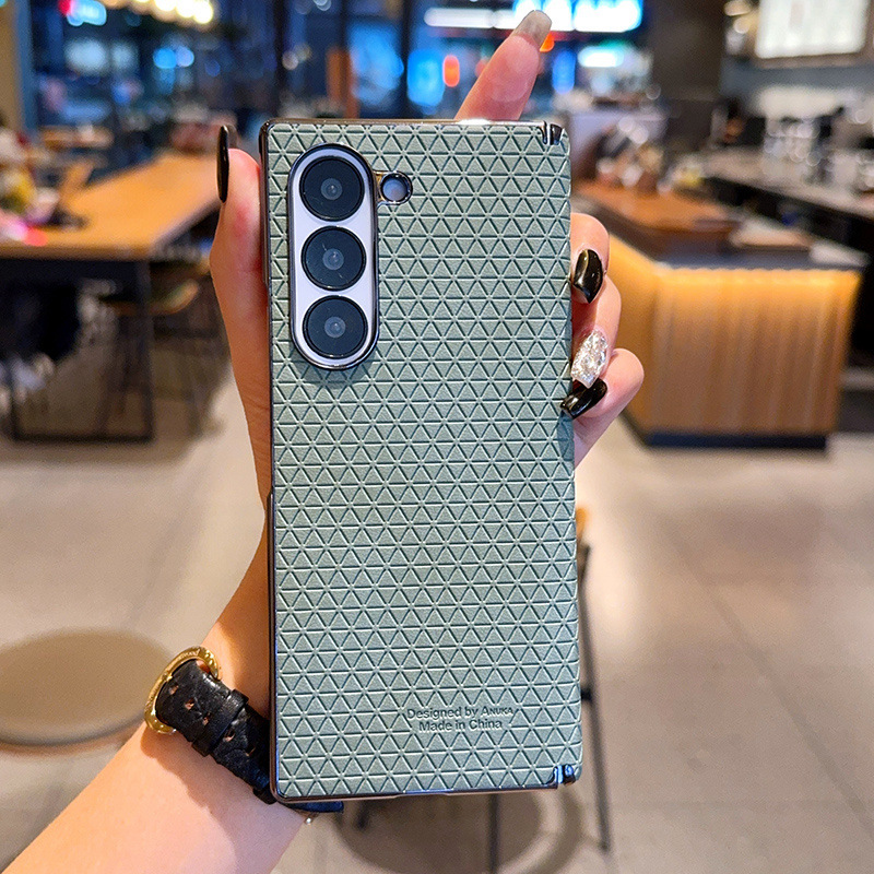 For Samsung Fold5 Mobile Phone Case Advanced Green Zfold6 Pack Axle galaxyzfold4 Protective Cover