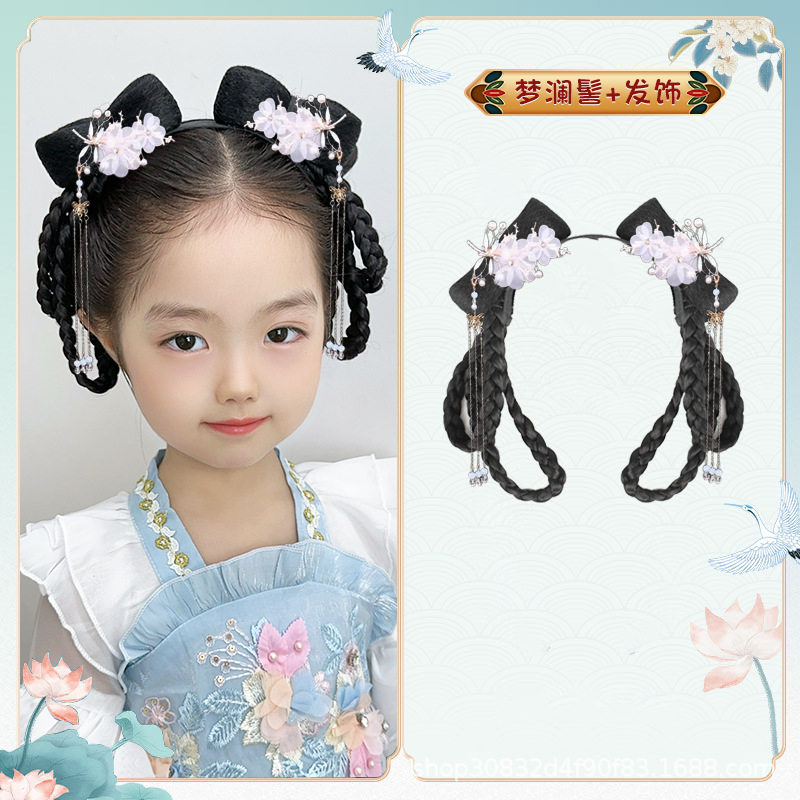 Menglan 번 + 황금 잠자리 헤어 액세서리 한 쌍