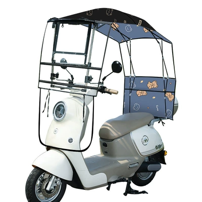 Model Folding Electric Motorcycle Windproof, Elektromobil üçün ön şüşə çətiri (günlük)